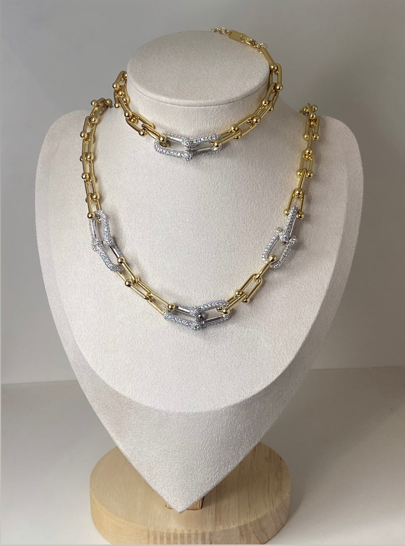 Ensemble Tiffany trois Strass