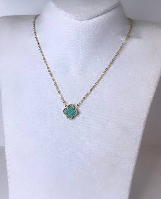 Collier Trèfle Vert