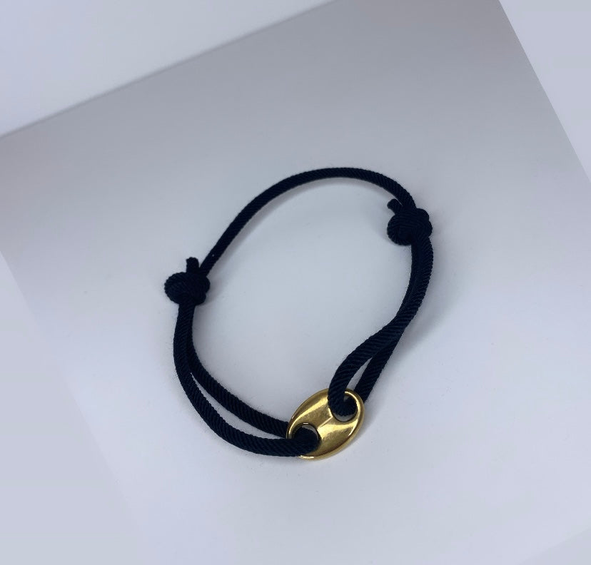 Bracelet Cordon Café